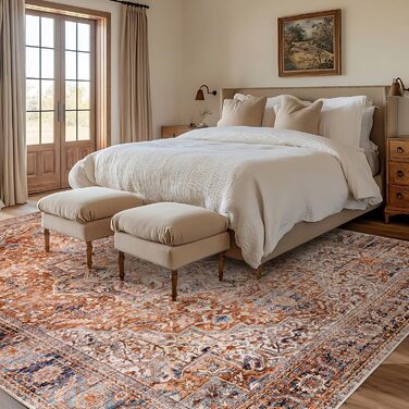 Килим миючий, штучна вовна, світло-бежевий, 305x244 см, для дому (спальня, їдальня)