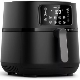Philips HD9285/96 XXL Airfryer, 1.4 kg Capacity, 7.2 L Capacity (with Accessory Gift), 7.2L/XXL/WIFI/BLACK/6 PERSONEN