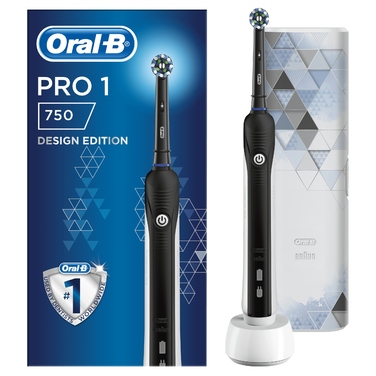 Електрична зубна щітка Oral-B PRO 1 750, чорна