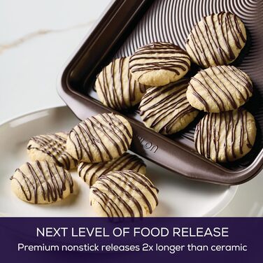 Набір форм для випічки Circulon з антипригарним покриттям (5 шт.) - для хліба, кексів, тортів, шоколадного кольору