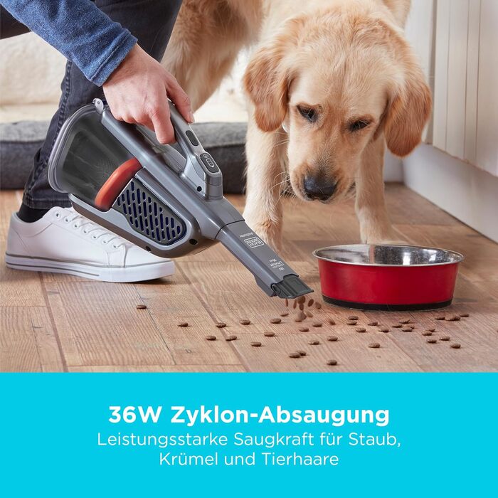 Акумуляторний ручний пилосос BLACK+DECKER BHHV520BT-QW 18 В, 36 Вт*год з док-станцією