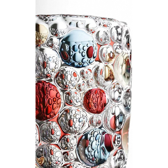 Ручна ваза з кришталевого скла з золотим візерунком, 30 см. Сучасна ваза для дому, весілля