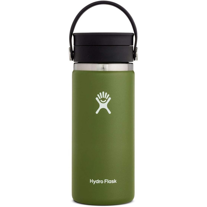 Hydro Flask Wide Mouth Flex Sip Water Bottle - 16oz Olive Green