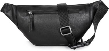 Чоловіча поясна/стегнова сумка Marc Peter® Varadero з натуральної шкіри Наппа, чорна | Сумка на пояс для чоловіків та жінок | Сумка через плече, шкіряна | Hip Bag, Crossbody Bag