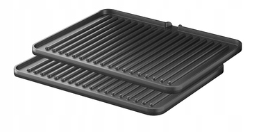 Електричний гриль Transa Electronics DualPlate, чорний, 2200 Вт, з регулюванням температури