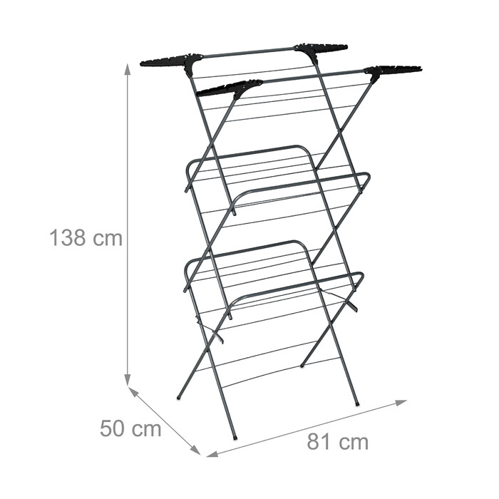 Relaxdays Clothes Drying Rack Tower Foldable