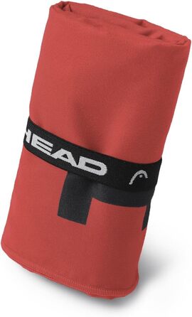 Рушник для дому Osama Home Head Active з гумкою, комплект мікрофібрових рушників. М'який, легкий, швидковисихаючий фітнес-рушник, вбираючий рушник для душу, компактні рушники для подорожей (70x140 см, Червоний Лава)