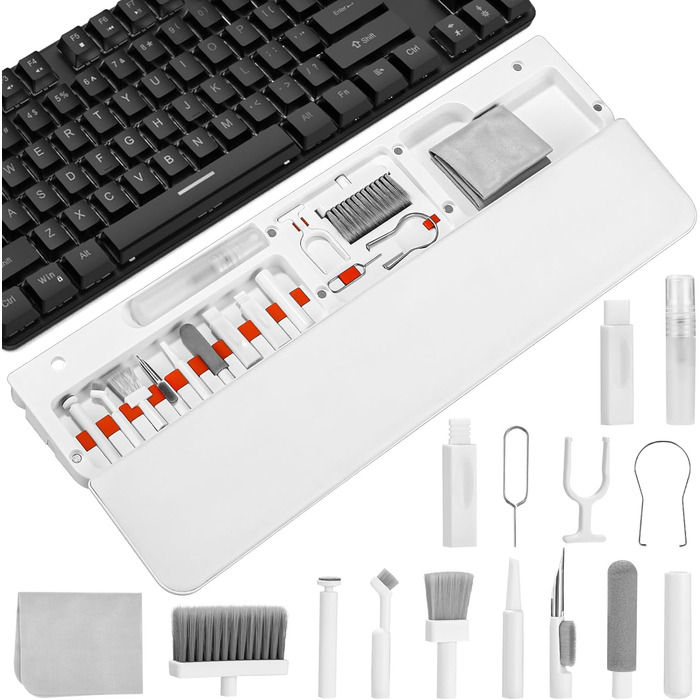 Набір для чищення техніки 22 в 1: клавіатура, навушники, планшети, телефони. З підставкою для зап'ястя