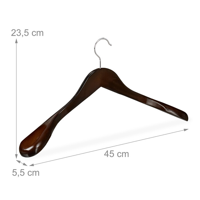 Relaxdays Suit Hangers, 10-Piece Set