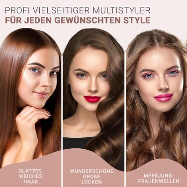2-in-1 Hair Straightener & Curling Wand - Rose Gold - 5 Year Worry-Free Guarantee