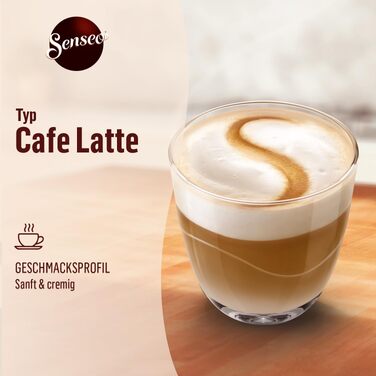 Кавові пади Senseo Café Latte, середній обсмал, 80 шт (10х8)