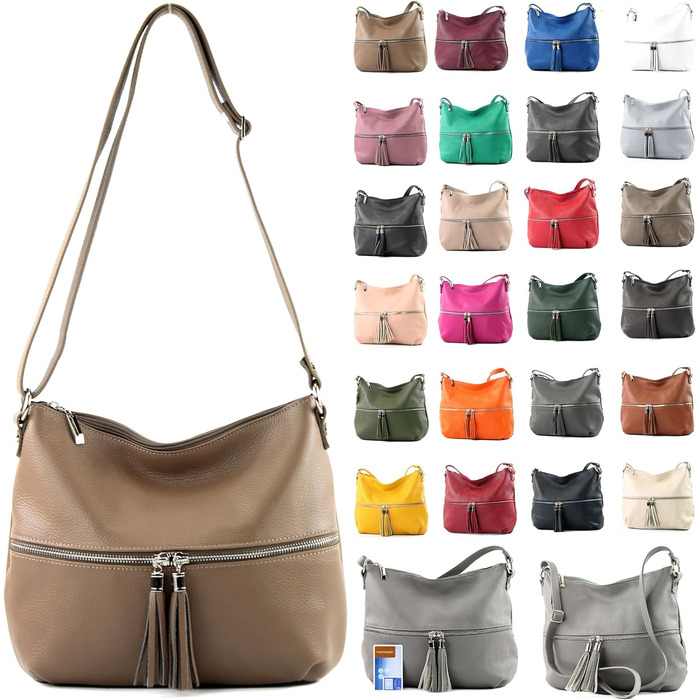 Сумка жіноча шкіряна через плече Modamoda T159, Італія, бордово-фіолетова