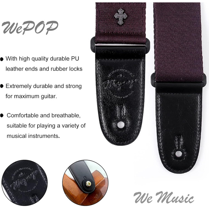 Чоловічий та жіночий ремінь Wepop Gu-118, ширина 5 см, довжина 90-153 см, коричневий