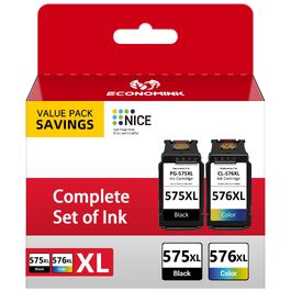 Комплект картриджів PG-575XL та CL-576XL для принтерів Canon Pixma TS3550i, TS3551i, TR4750i, TR4751i (чорний та кольоровий), сумісні
