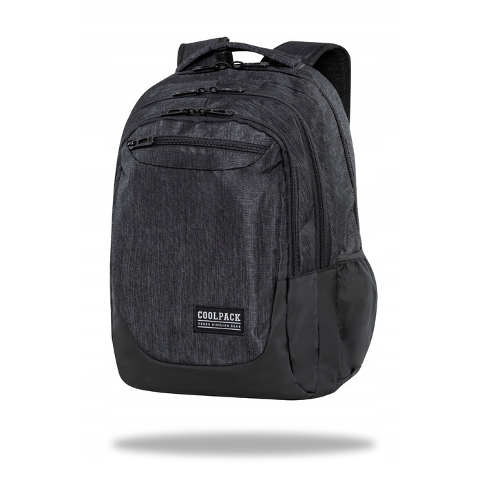 Багатовідсіковий шкільний рюкзак CoolPack, чорний, 27 л