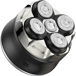 Електричний гоління голови Etrobot Glatzen Rasierer для чоловіків - вологостійкий, 5D, з LED-дисплеєм, MOJO 1 Wireless