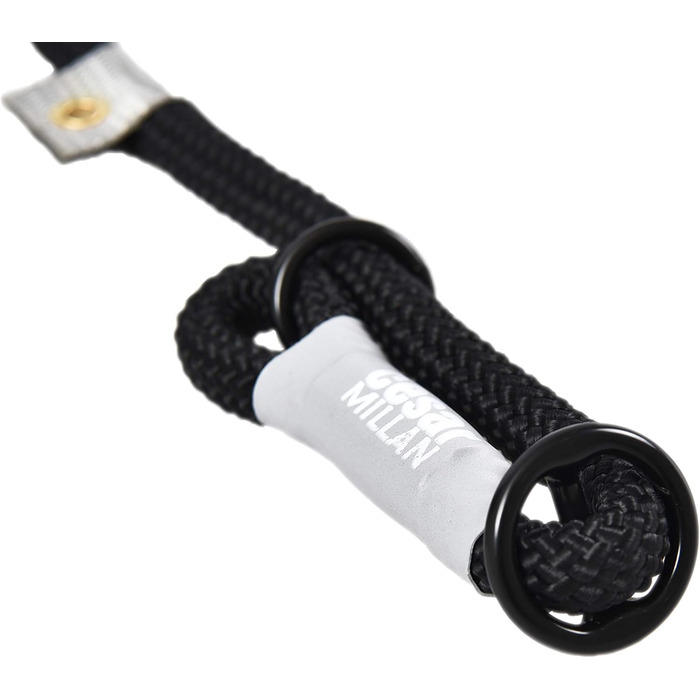 Leine - Training lead for dogs - 2in1 dog collar and lead - Slip lead - Retriever lead with integrated collar (Small/Medium - Color: ) - Length 120 cm, Diameter 1 cm (S/M, Black)