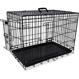 Переносний вольєр для собак Nobby 62315, чорний, 124 x 75 x 82 см, складний