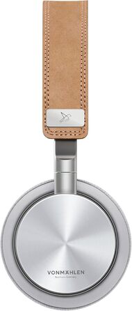 Беспроводные наушники VONMÄHLEN Concert One Bluetooth On-Ear – стильный дизайн, чехол для переноски, Micro-USB, AUX, 40 мм (сріблясті)