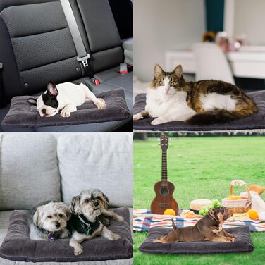 Лежанка для собак Petschat, 61 x 46 см, сіра - водонепроникна підстилка для собак та котів