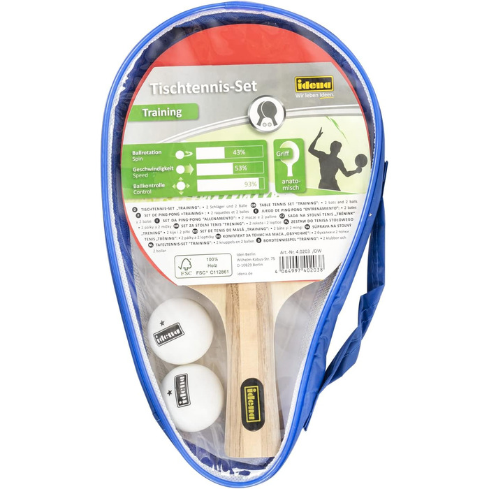 Набір для настільного тенісу Idena (нова версія)