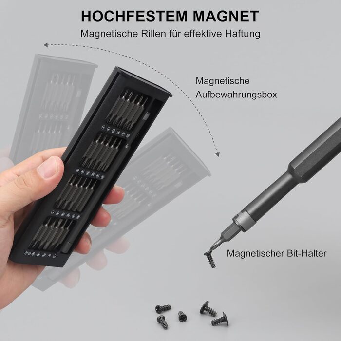 Набір прецизійних викруток 49 в 1: для ремонту ноутбуків, телефонів, ПК, MacBook, планшетів, комп'ютерів, PS5, PS4, електроніки, окулярів, годинників (чорний)