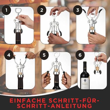 Відкривачка для вина Wortek: якісний штопор для пляшок з корком - подарунок для поціновувачів вина