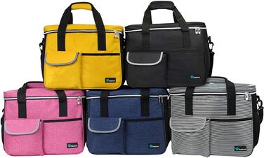 Сумка-органайзер для собак PetAmi: дорожня сумка для корму та аксесуарів, ідеальна для подорожей та кемпінгу (середня, Marineblau)