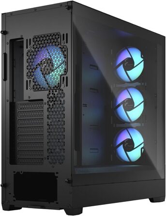 Корпус для ПК Fractal Design Pop Black з темперованим склом та сіткою Honeycomb Mesh - RGB, XL, для геймінгу
