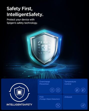 Зарядна станція Spigen Essential Qi2.2 25W 3-в-1 MagSafe для iPhone 17/16 Pro Max, Pixel 10 Pro, AirPods, Samsung Galaxy S26 Ultra - Чорна + USB-C кабель 2м