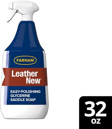 Спрей для догляду за шкіряними виробами Farnam Leather New, полірування, очищення, зволоження, ідеальний блиск, 946 мл