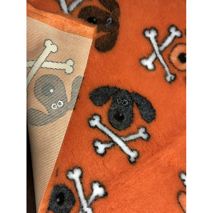 Килимок для собак Elropet Premium 30mm, неслизький, S/M/L, для маленьких та великих собак, Vet Bed, найвища якість (S 80x50 см, кістка помаранчевого кольору)