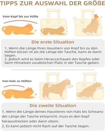 Транспортна сумка для собак, котів та кроликів – складана переноска з безпечним закриттям, сіткою для вентиляції та бічними кишенями – практичний аксесуар для подорожей (Бежевий/Сірий, різні розміри)