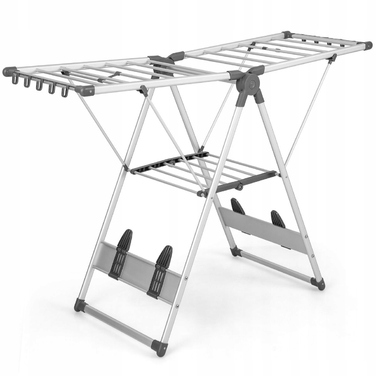 Розсувна сушарка для білизни Costway, горизонтальна (81,5-131 см x 97,5-141 см)