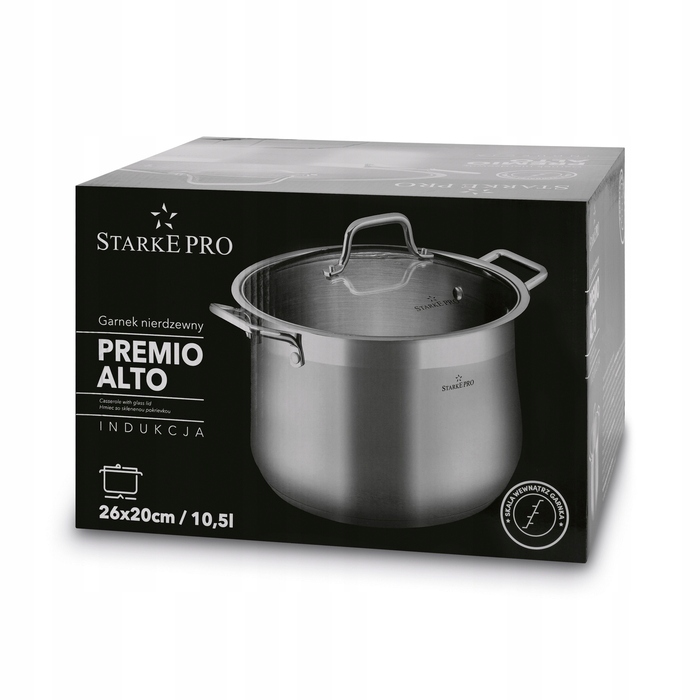Традиційна каструля Starke Pro Alto II, 10,5 л
