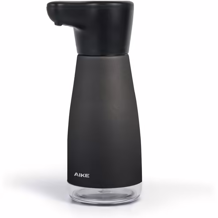 AIKE Automatic Soap Dispenser, Stainless Steel, 420 ml Rechargeable Soap Dispenser with USB Magnetic Connector, Soap Dispenser for Kitchen and Bathroom, IPX7 Waterproof