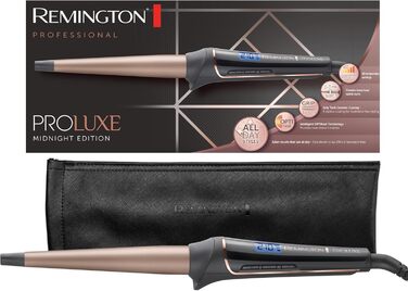 Випрямляч для волосся Remington Proluxe S9150B з широкими керамічними пластинами (110 x 50 мм), технологія OPTIheat, цифровий дисплей