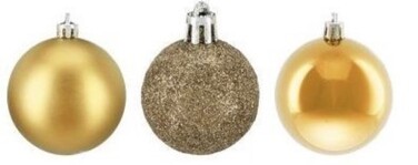 Relaxdays Set of 138 Christmas Baubles