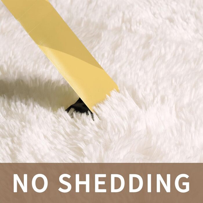 Килимок для вітальні та спальні Sour Lemon, 60x120 см, килимок-доріжка, миючий, нековзний, пухнастий, м'який, сучасний, для дітей, підлоговий килим, килим-доріжка для дитячої, коридору, вітальні (слонова кістка, 80x160 см)