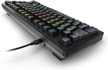 Sharkoon Skiller SGK25 RGB – ігрова клавіатура, 75% layout, Hot Swap, перемикачі Huano RED, чорна