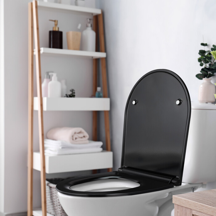Relaxdays Toilet Seat with Soft-Close Mechanism