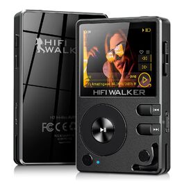 MP3-плеєр HiFi Walker H2 128GB Bluetooth 5.2 Hi-Res FLAC DAC, чорний. Підтримка SD до 512GB