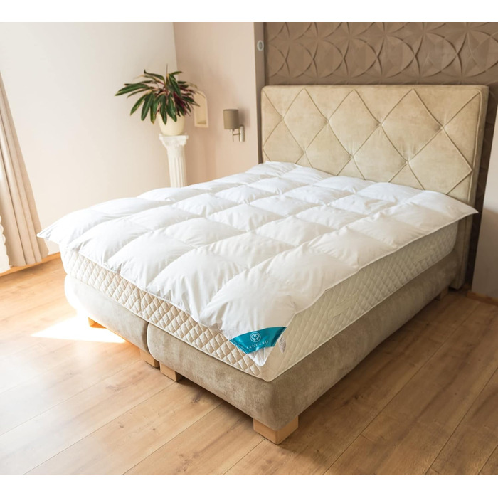 Down Comforter Winter Blanket Extra Warm Down Blanket Down Quilted Blanket Goose Down 100% Natural, Öko-Tex Certified - 135x200 1600gr. 135x200 1600.0 grams