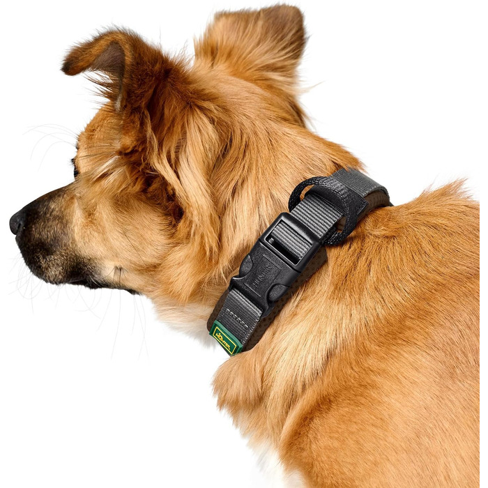 Нашийник для собак HUNTER Halsband Maldon, коричневий, дихаюча сітка, міцний нейлон, безшумний, гіпоалергенний, з полегшенням натягу, інтегрована адресна бирка, легкий, розмір S