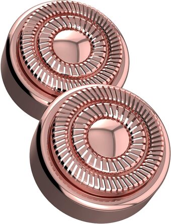 Електричний жіночий тример для обличчя та тіла Finishing Touch Flawless - рожеве золото, з 2 змінними насадками