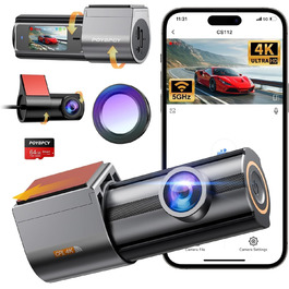 Відеореєстратор Auto Dashcam 4K WiFi з SD 64GB, 360° обертання, CPL, Super Night Vision, WDR, 170° та G-Sensor
