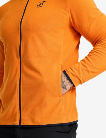 Флісова худі RevolutionRace Hiker для чоловіків, легка та еластична, чорна (XL, Desert sun)