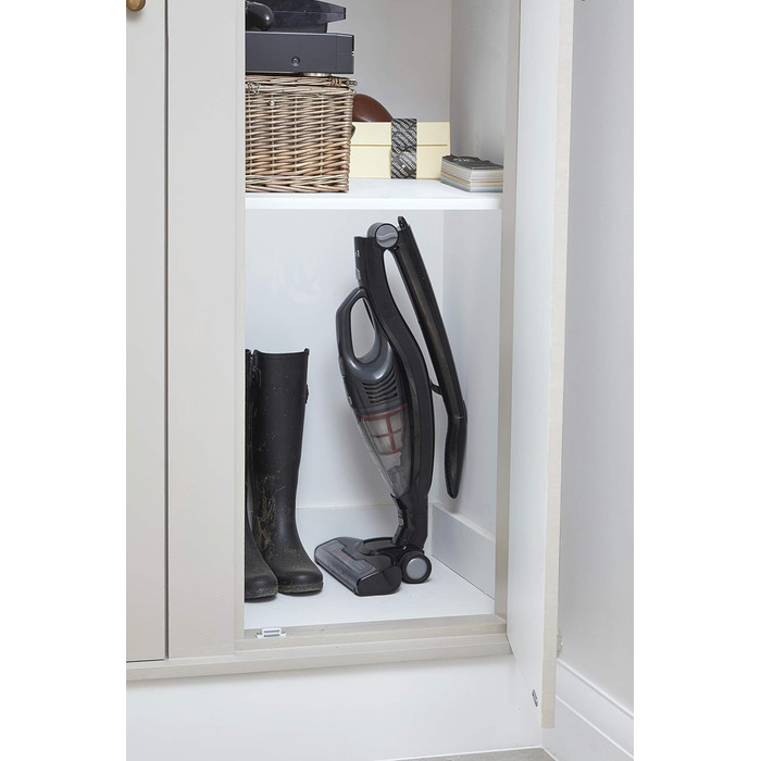 Акумуляторний пилосос BLACK+DECKER BHHV315B-QW Lithium Dustbuster з циклонною технологією та щілинною насадкою, безмішковий, білий/синій