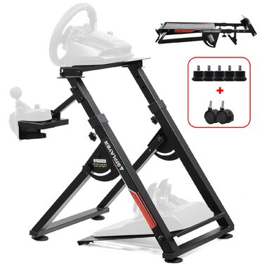 Ігровий стійка-держак для керма GTPLAYER Racing Wheel Stand з кріпленням для КПП V1 V2, регульований нахил, для PS4, Xbox, PC, чорний