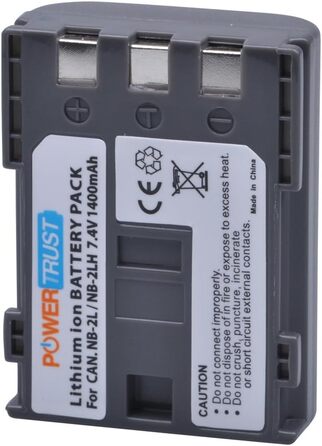 Акумулятор NB-2L 1400mAh з LED-подвійним зарядним пристроєм для Canon EOS 350D, 400D та PowerShot G7, G9, S30, S40, S45, S50, S60, S70, S80